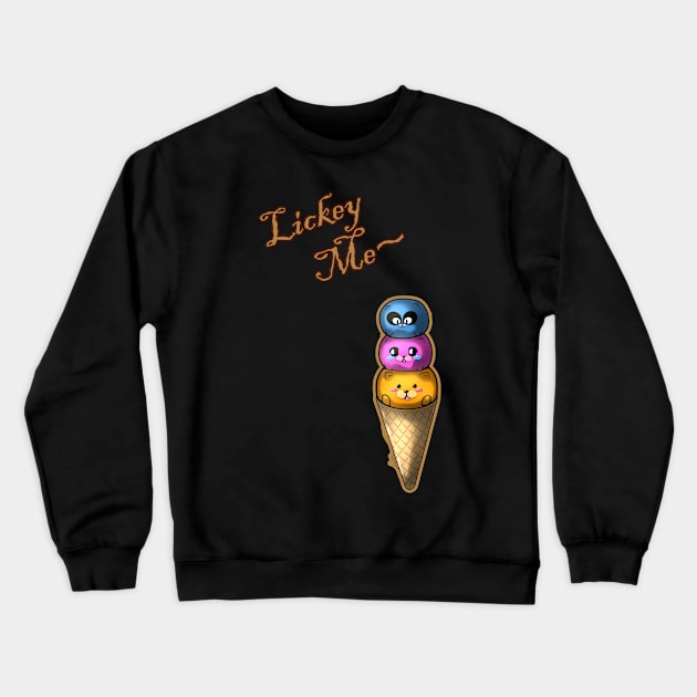 LickeyMe IceCreamWaffle Crewneck Sweatshirt by LinYue